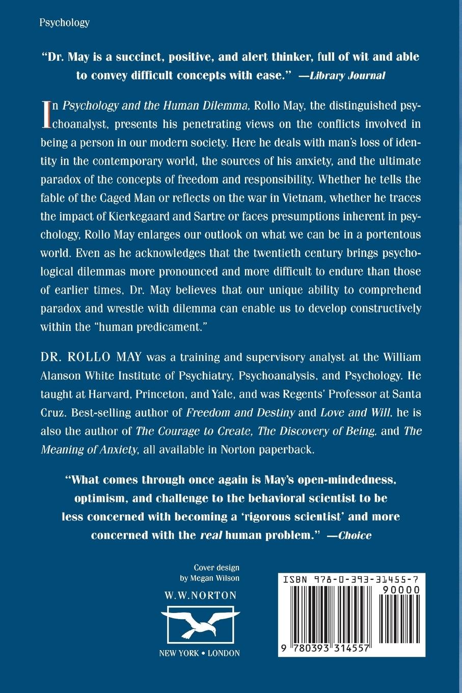 Rückseitencover Psychology and the Human Dilemma (Revised)