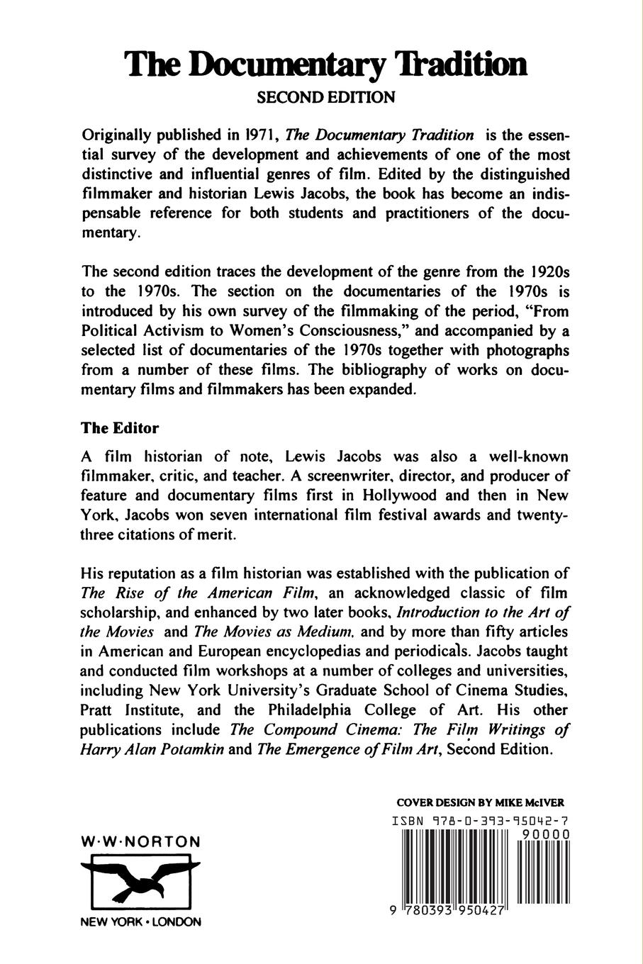 Rückseitencover Documentary Tradition