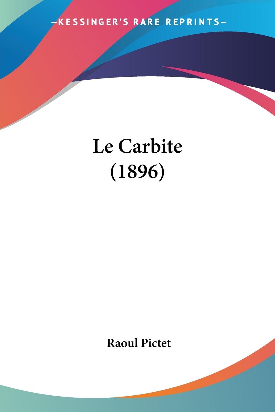 Vorderes Coverbild Le Carbite (1896)