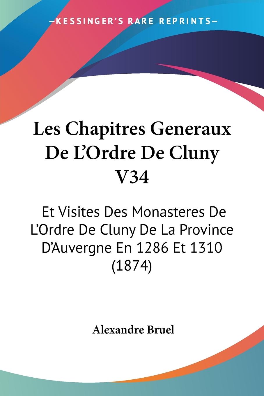 Vorderes Coverbild Les Chapitres Generaux De L'Ordre De Cluny V34