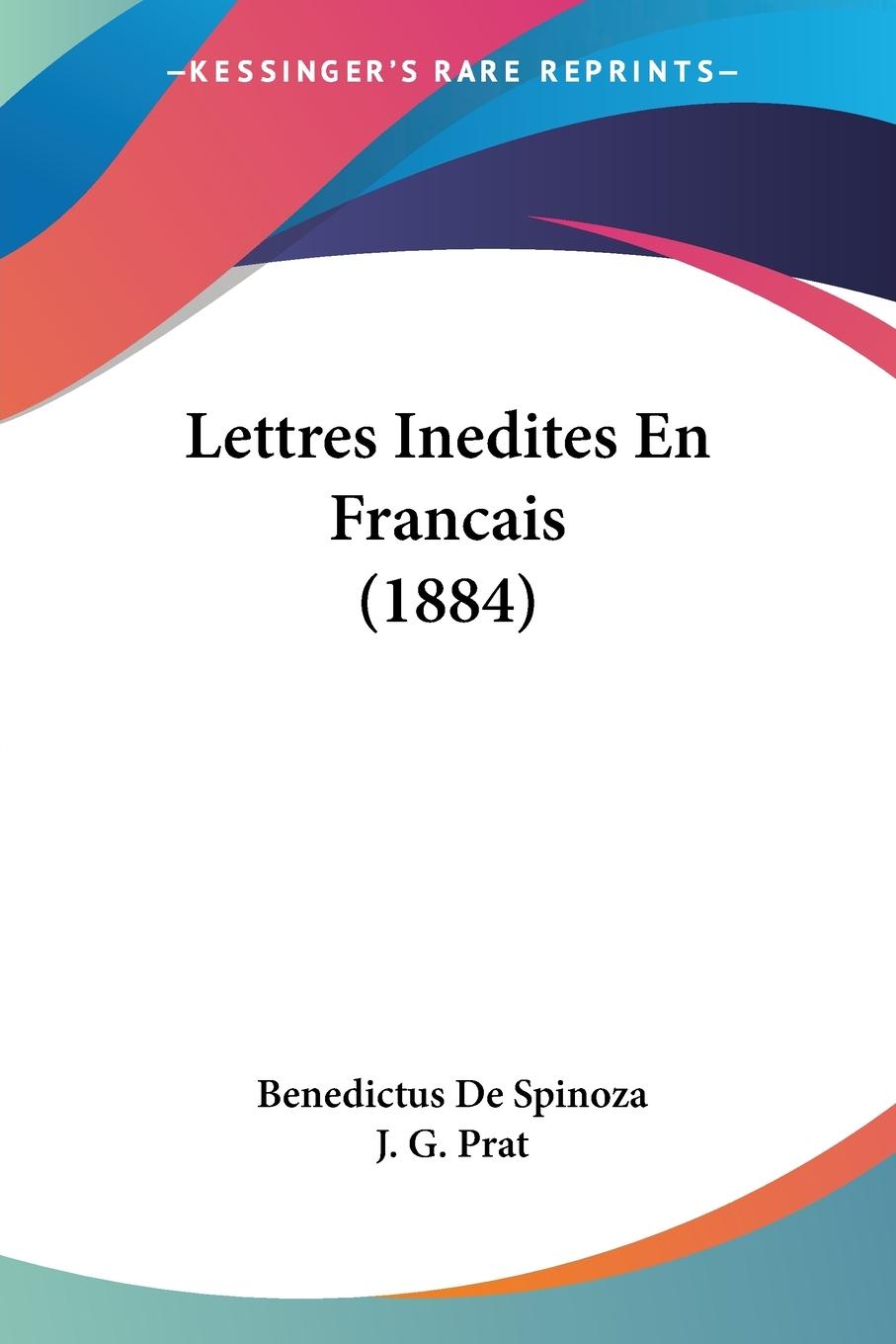 Vorderes Coverbild Lettres Inedites En Francais (1884)