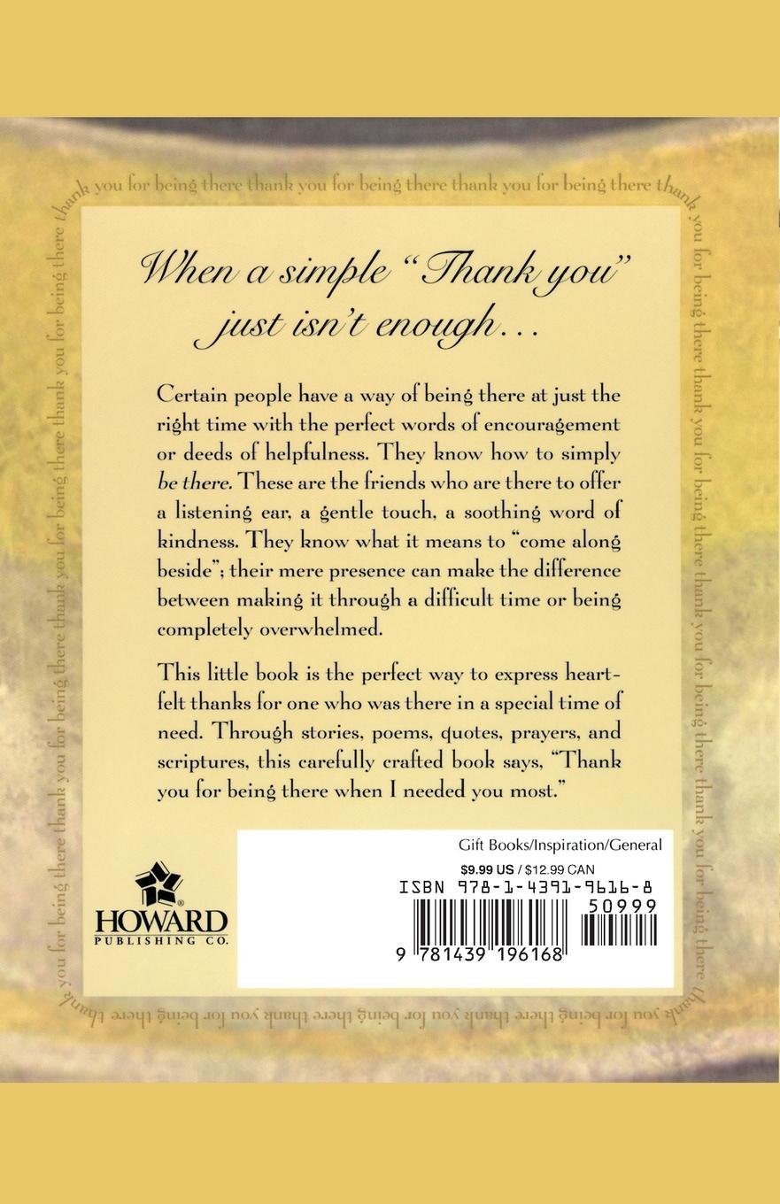 Rückseitencover Thank You for Being There