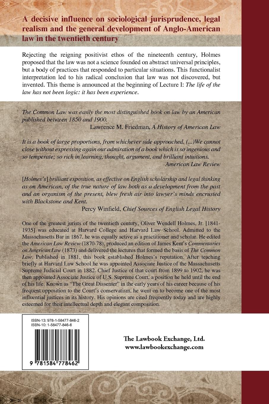Rückseitencover The Common Law