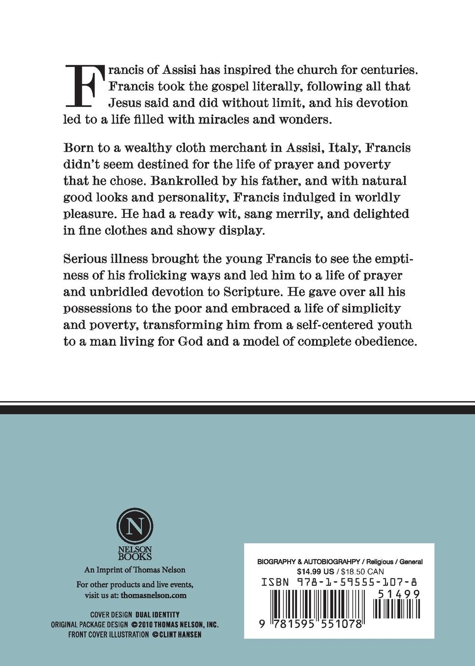 Rückseitencover Saint Francis