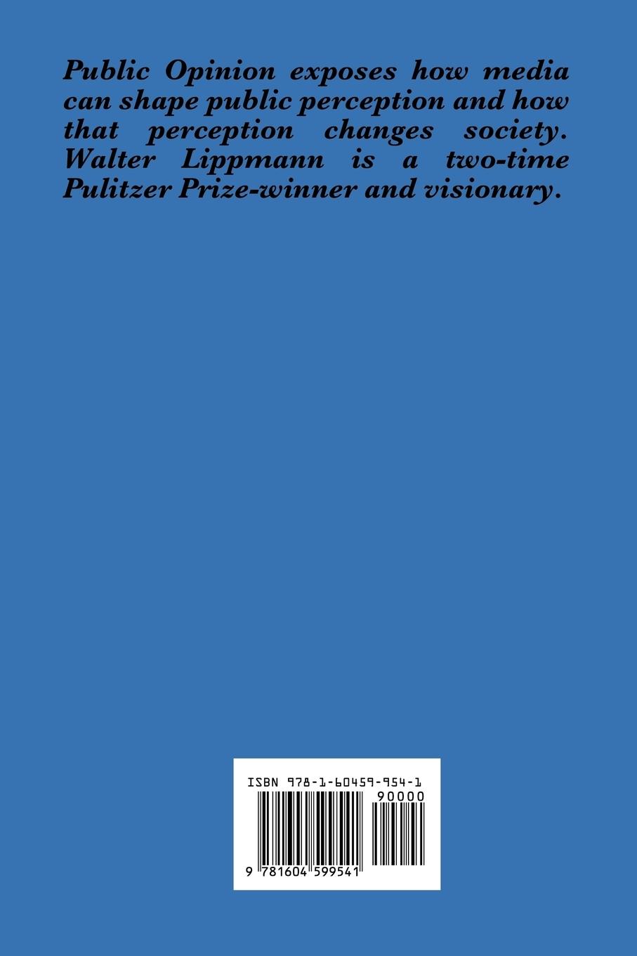 Rückseitencover Public Opinion by Walter Lippmann