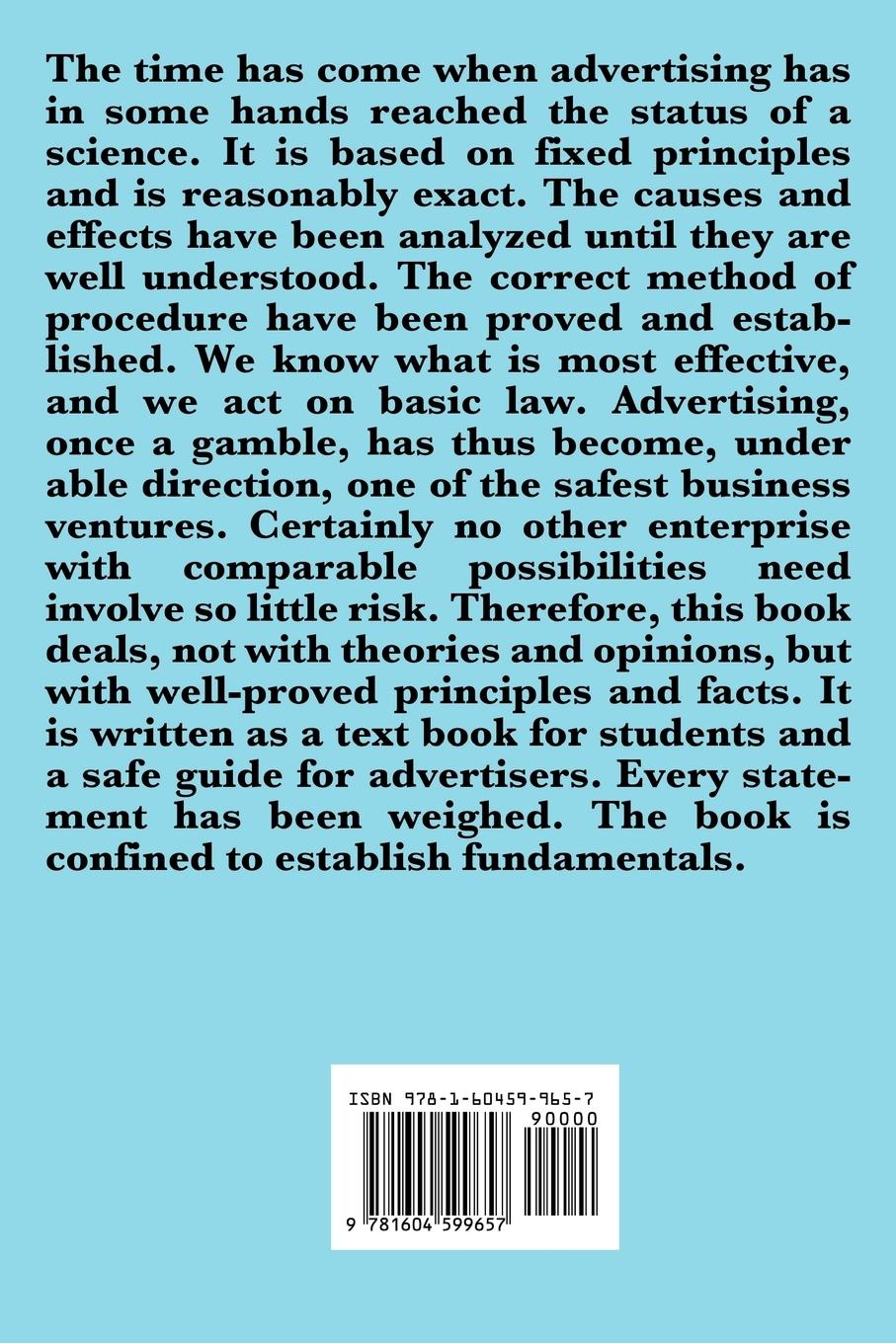 Rückseitencover Scientific Advertising