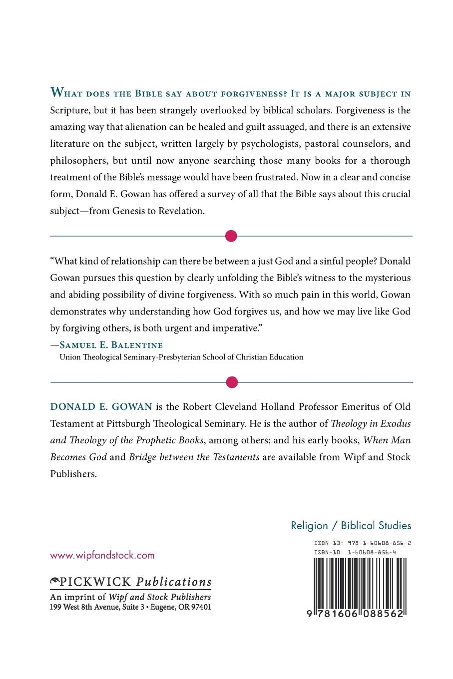 Rückseitencover The Bible on Forgiveness