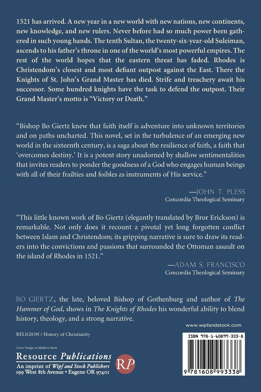 Rückseitencover The Knights of Rhodes