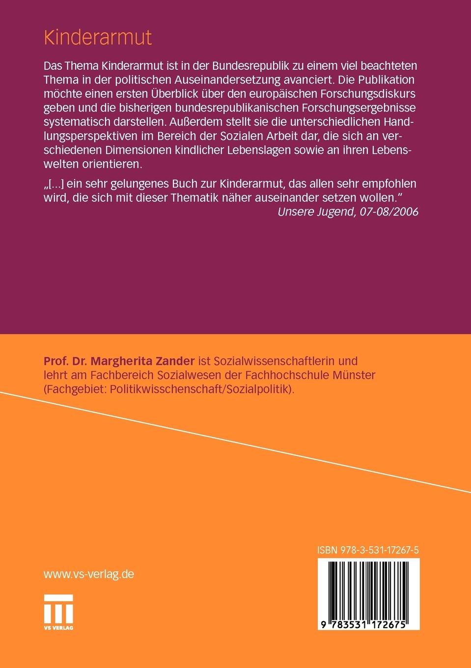 Rückseitencover Kinderarmut