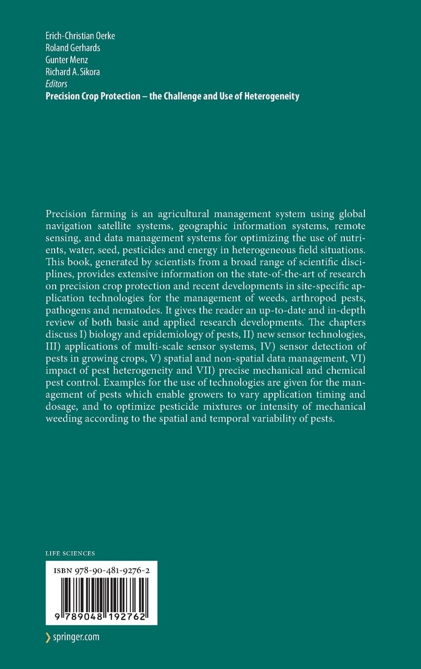 Rückseitencover Precision Crop Protection - the Challenge and Use of Heterogeneity