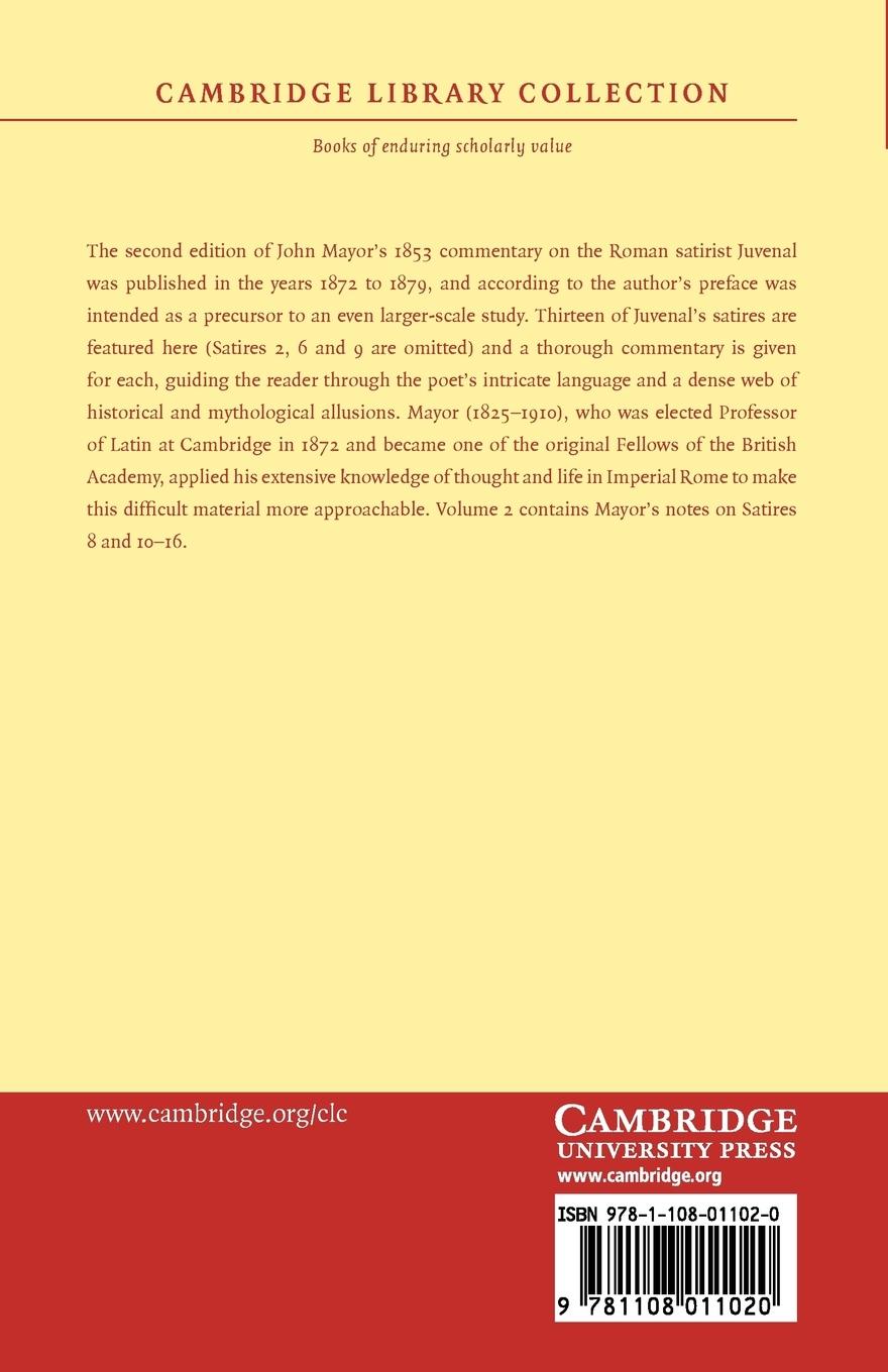 Rückseitencover Thirteen Satires of Juvenal - Volume 2