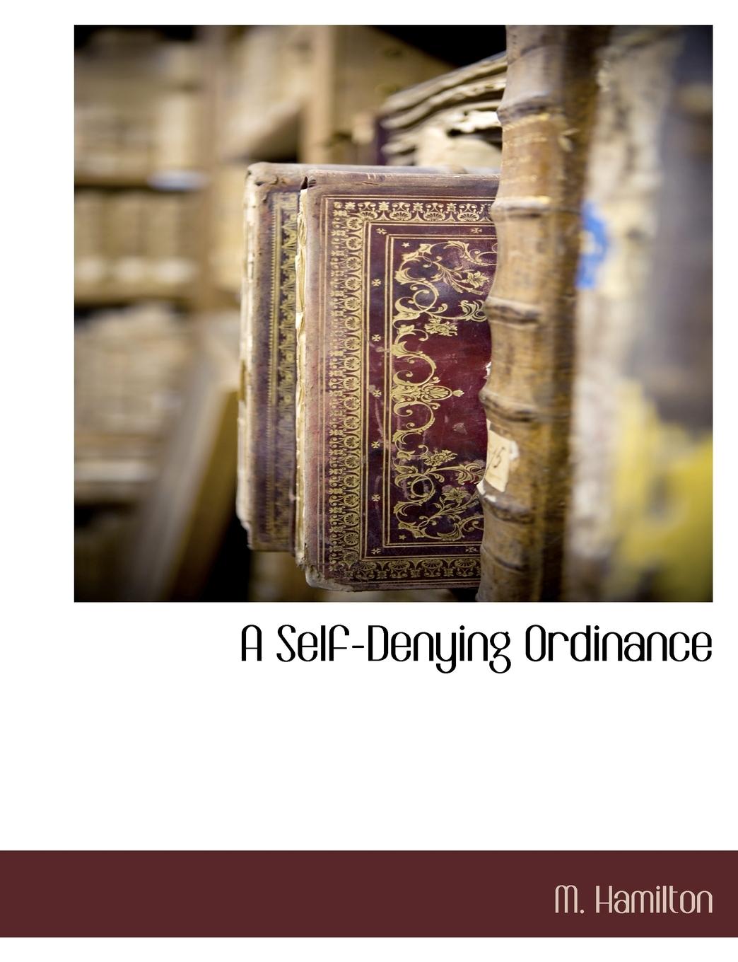 Vorderes Coverbild A Self-Denying Ordinance
