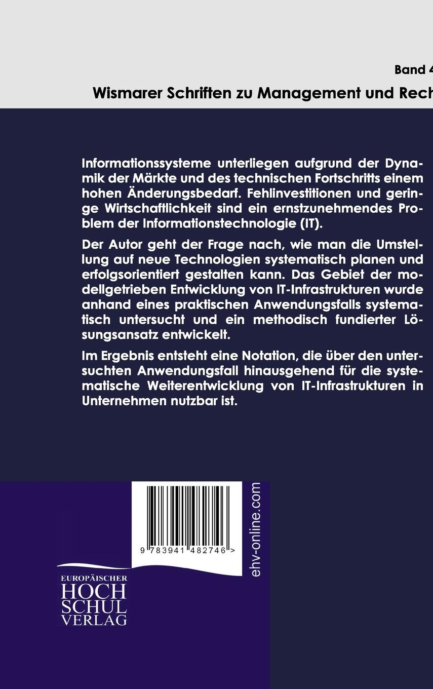 Rückseitencover Einsatz von Modellierungsmethoden in IT-Infrastrukturprojekten