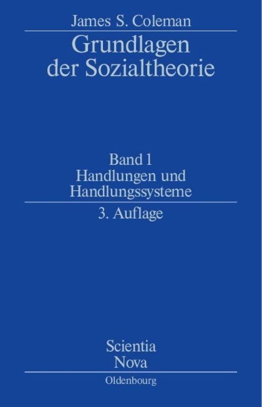 Vorderes Coverbild Handlungen und Handlungssysteme