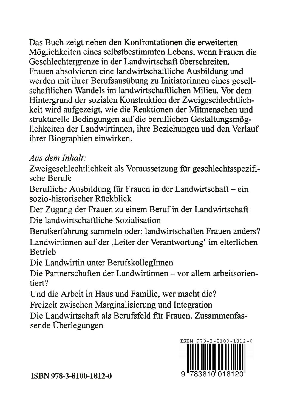 Rückseitencover Landwirtinnen