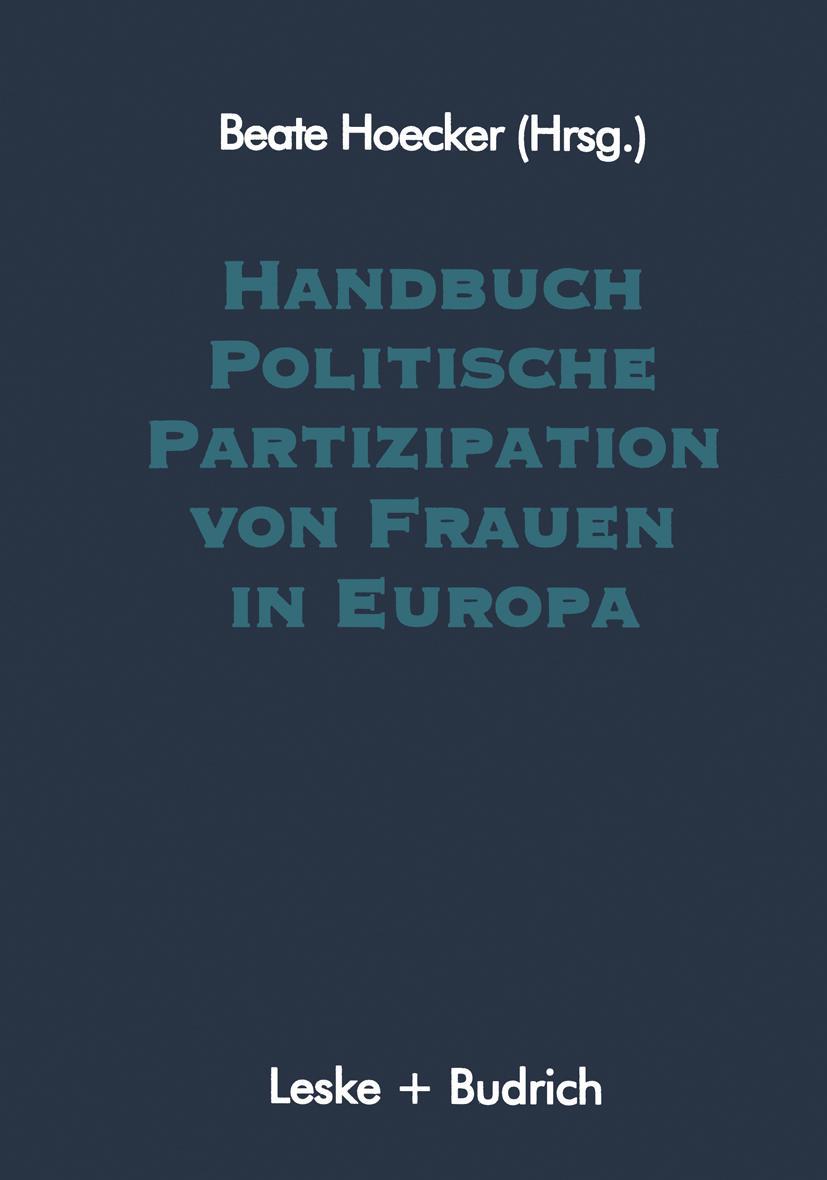 Vorderes Coverbild Handbuch Politische Partizipation von Frauen in Europa