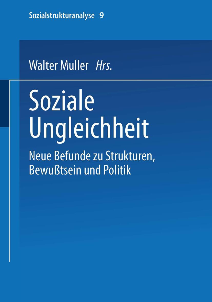 Vorderes Coverbild Soziale Ungleichheit