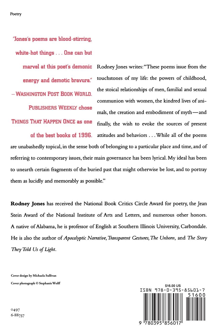 Rückseitencover Things That Happen Once