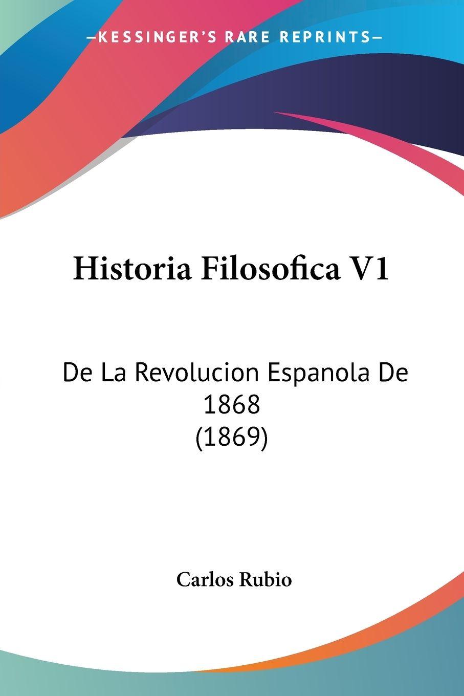 Vorderes Coverbild Historia Filosofica V1
