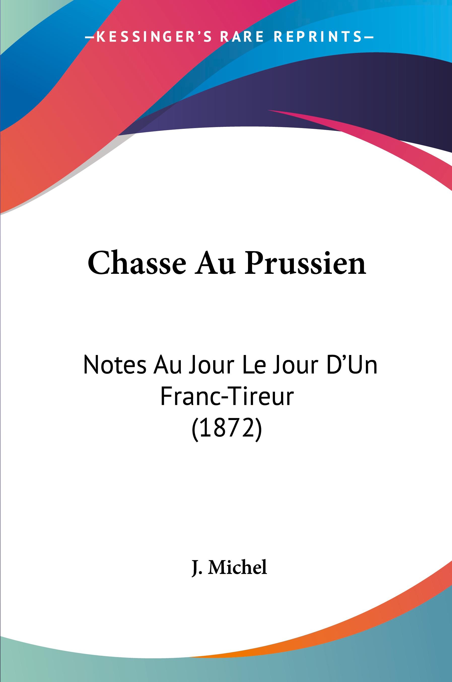 Vorderes Coverbild Chasse Au Prussien