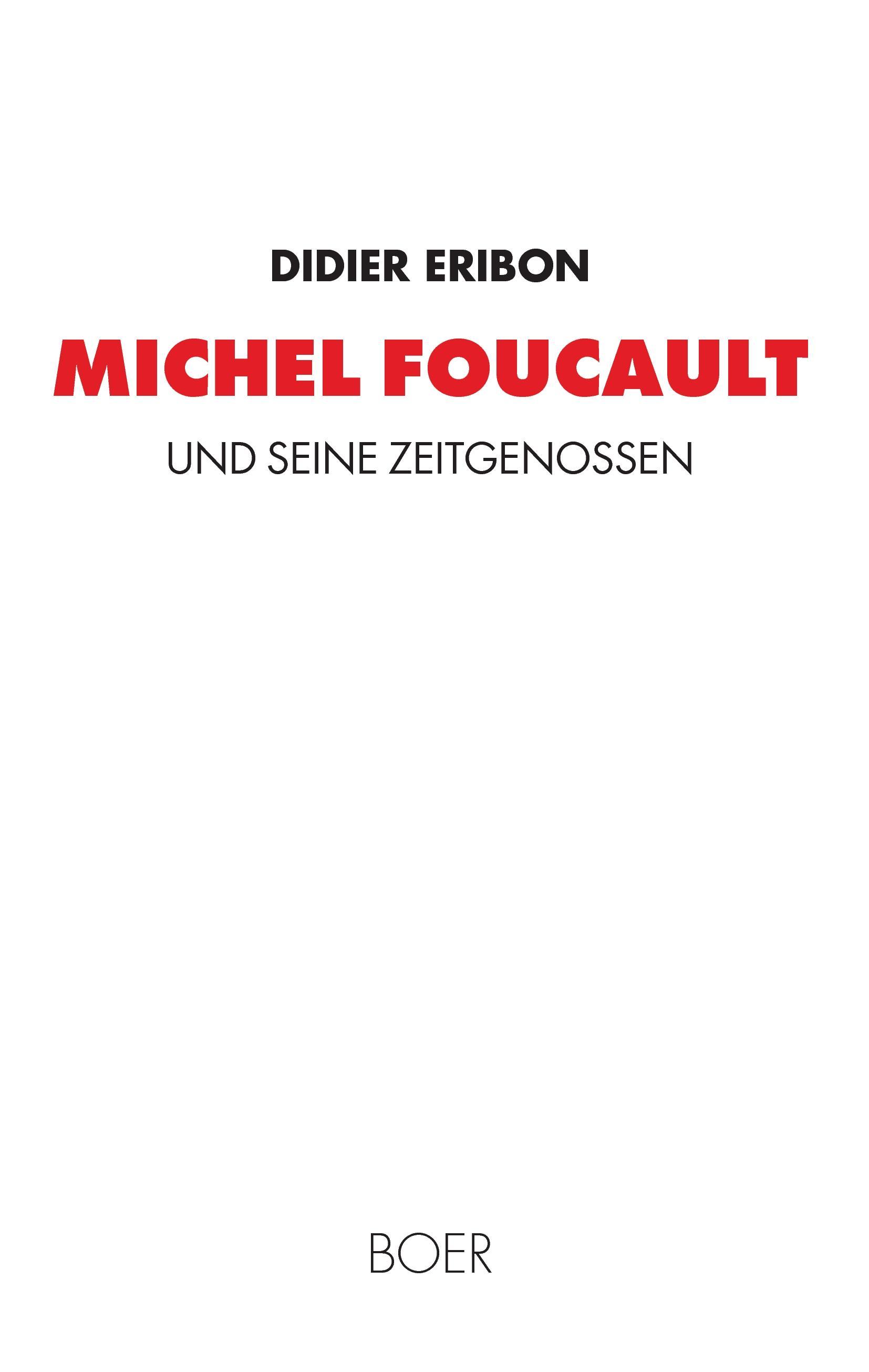 Vorderes Coverbild Michel Foucault und seine Zeitgenossen