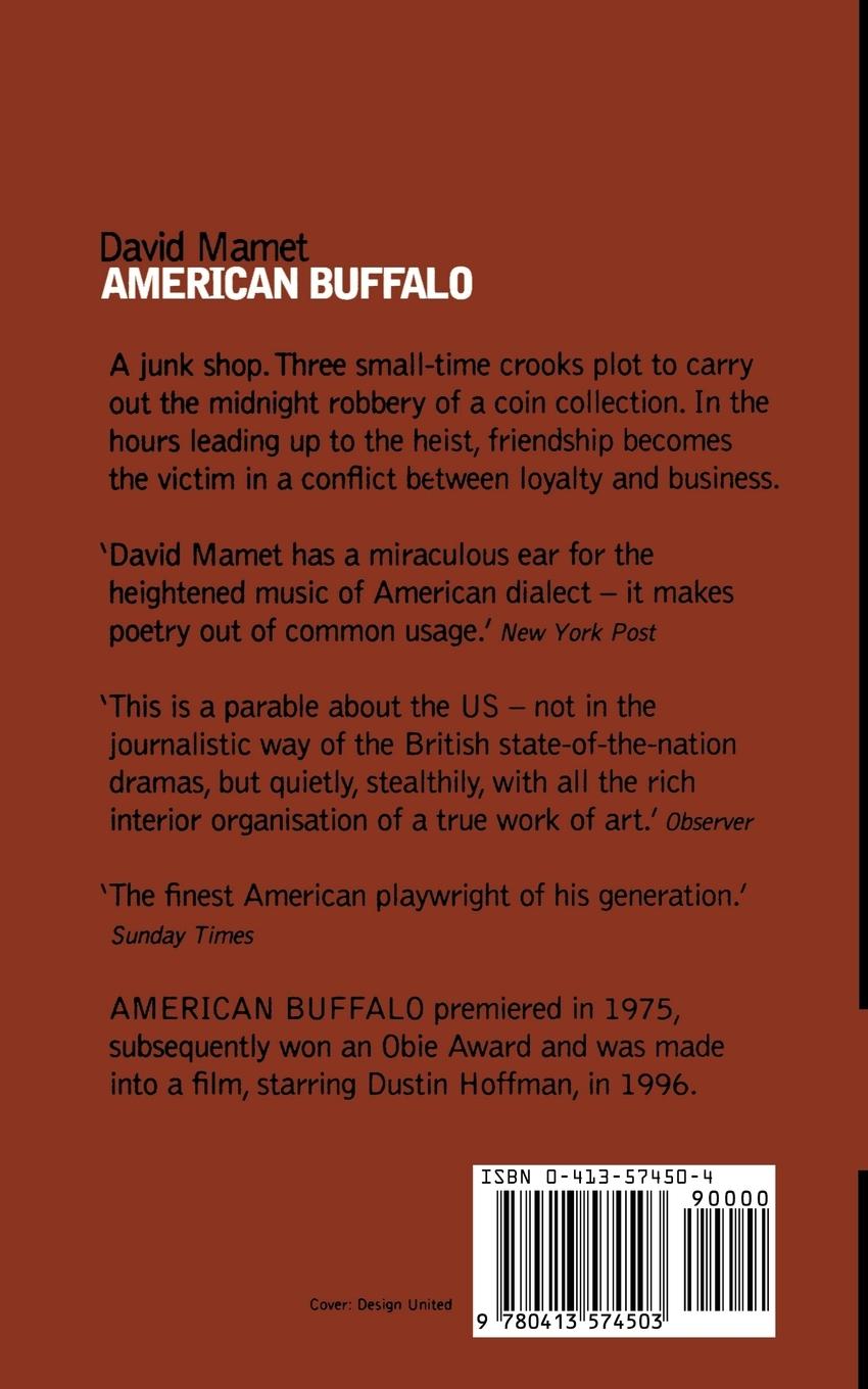 Rückseitencover American Buffalo