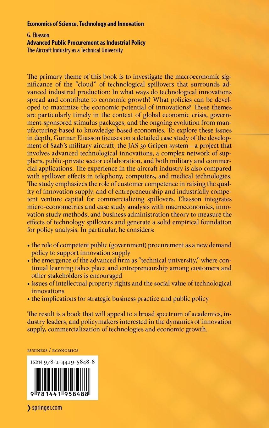 Rückseitencover Advanced Public Procurement as Industrial Policy