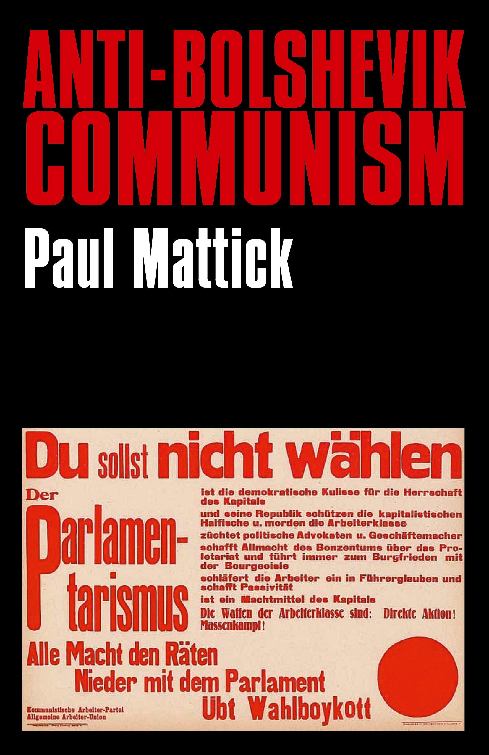 Vorderes Coverbild Anti-Bolshevik Communism