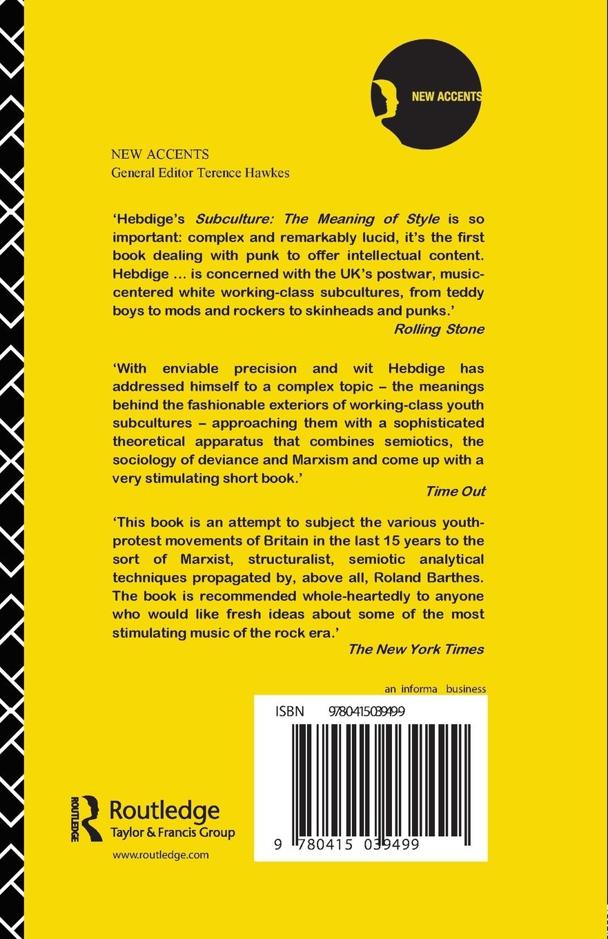 Rückseitencover Subculture