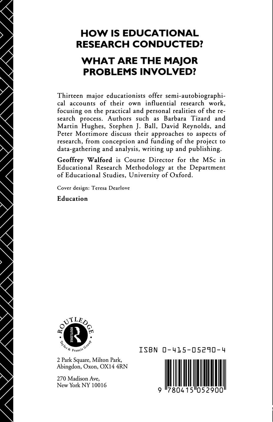 Rückseitencover Doing Educational Research