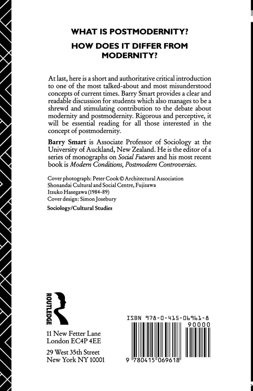 Rückseitencover Postmodernity