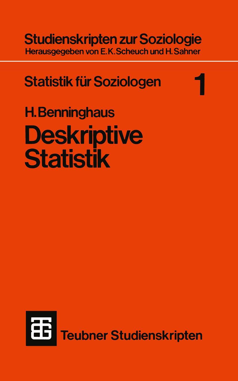 Vorderes Coverbild Statistik für Soziologen 1