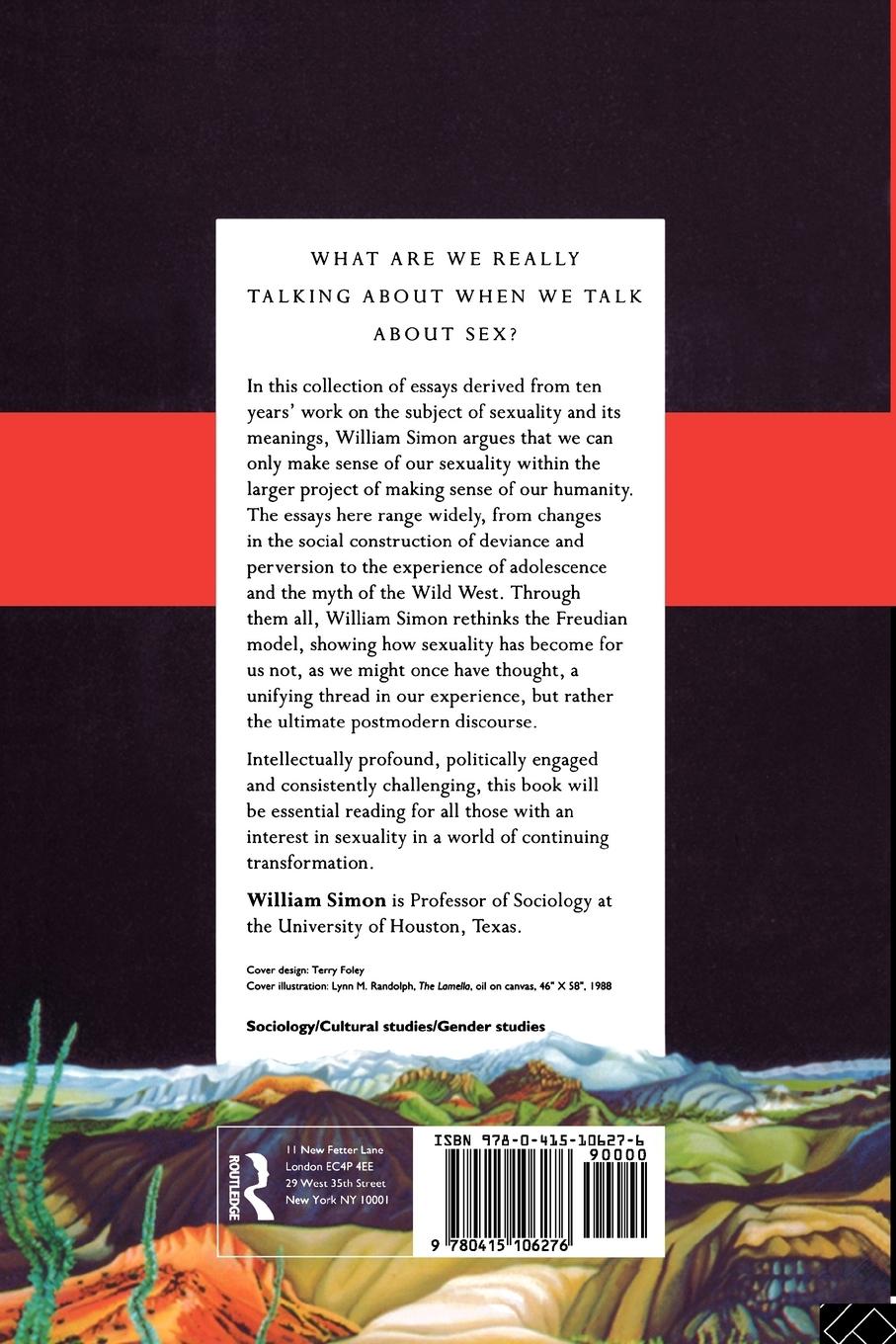 Rückseitencover Postmodern Sexualities