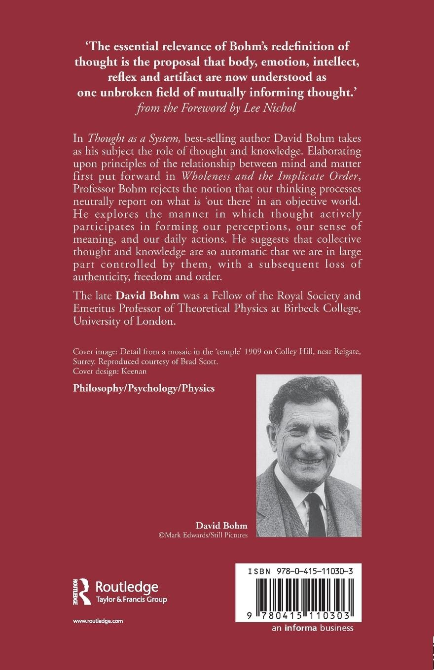 Rückseitencover Thought as a System