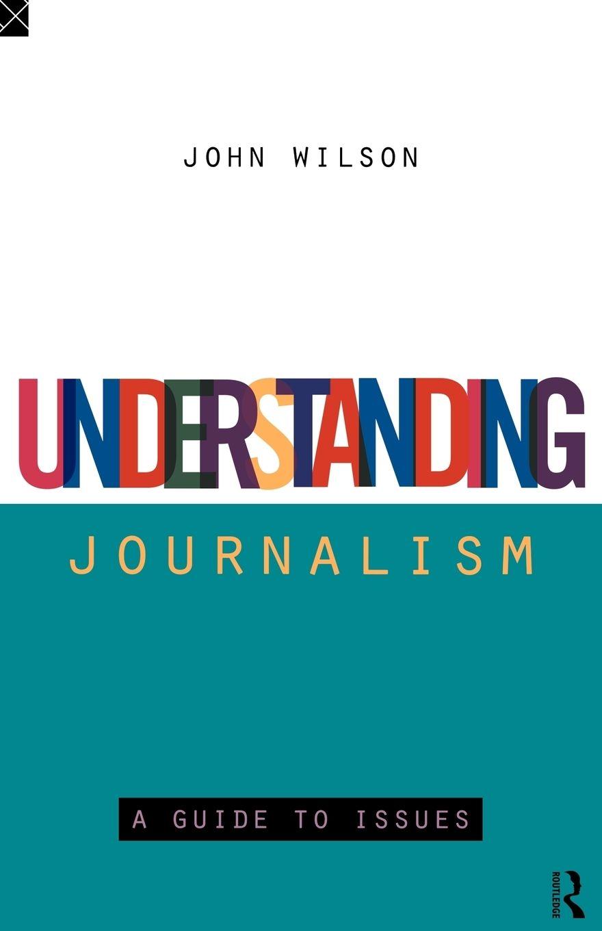 Vorderes Coverbild Understanding Journalism