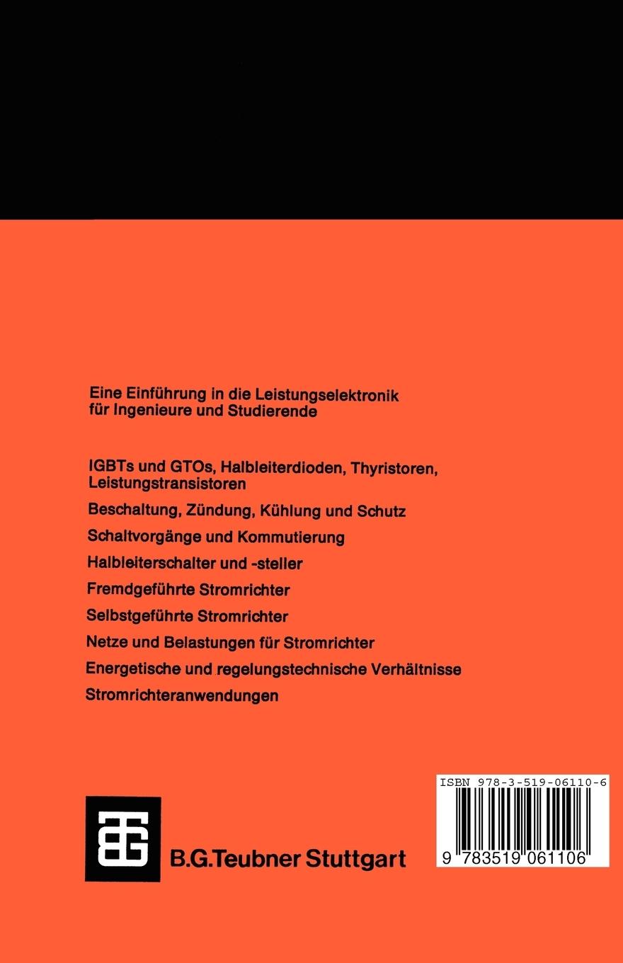 Rückseitencover Grundlagen der Leistungselektronik