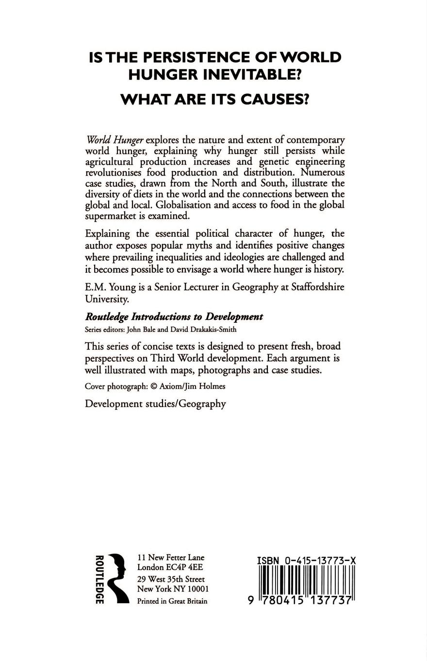 Rückseitencover World Hunger