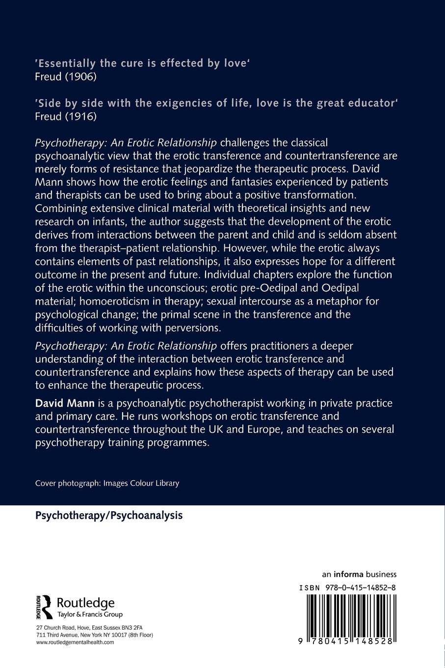 Rückseitencover Psychotherapy