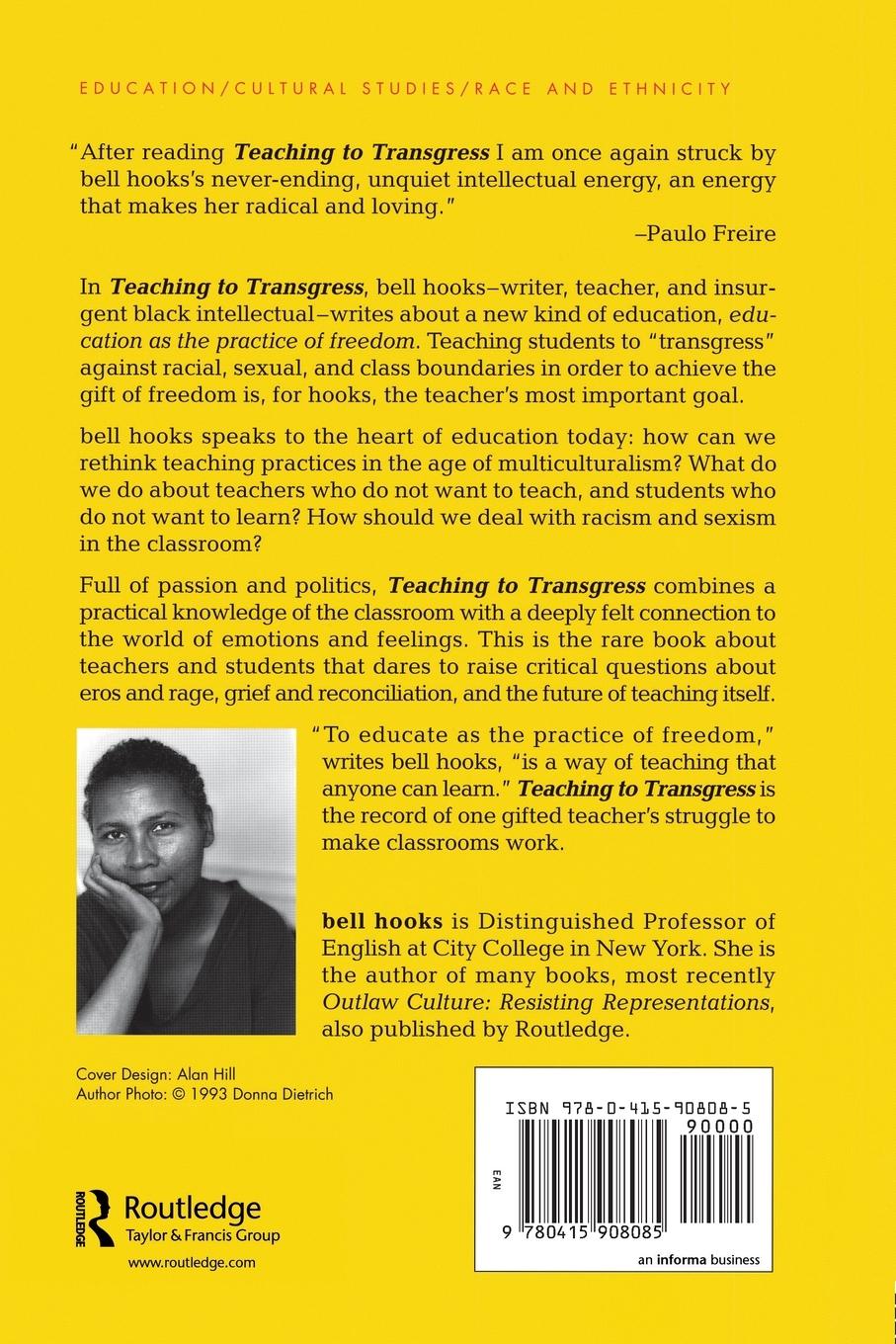 Rückseitencover Teaching to Transgress: Education as the Practice of Freedom