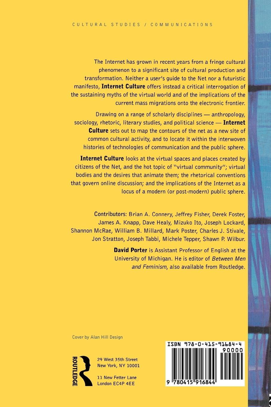 Rückseitencover Internet Culture