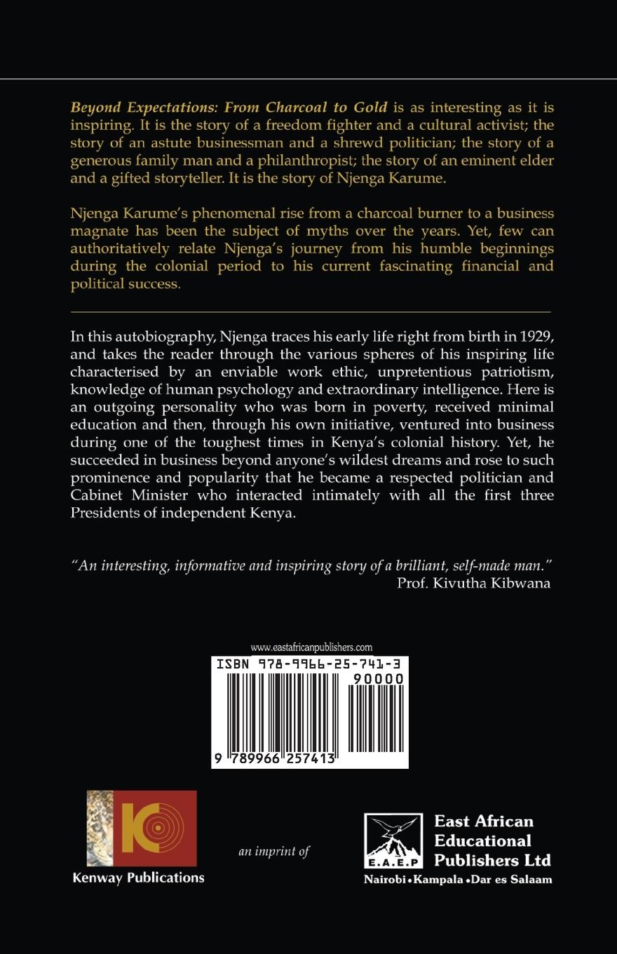 Rückseitencover Beyond Expectations. From Charcoal to Gold