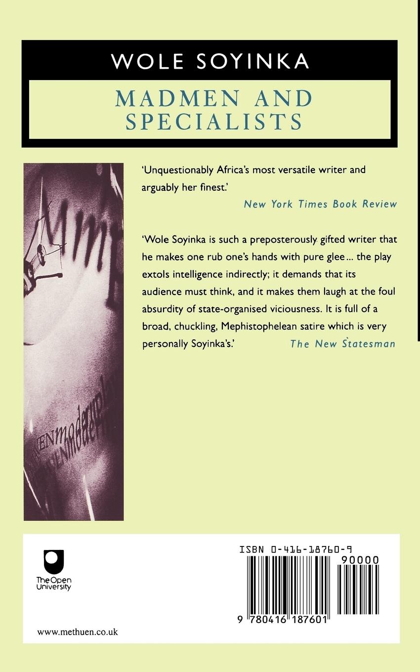 Rückseitencover Madmen and Specialists