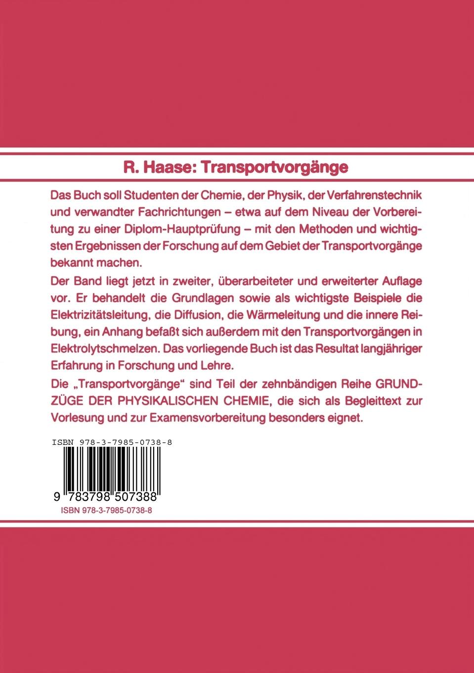 Rückseitencover Transportvorgänge