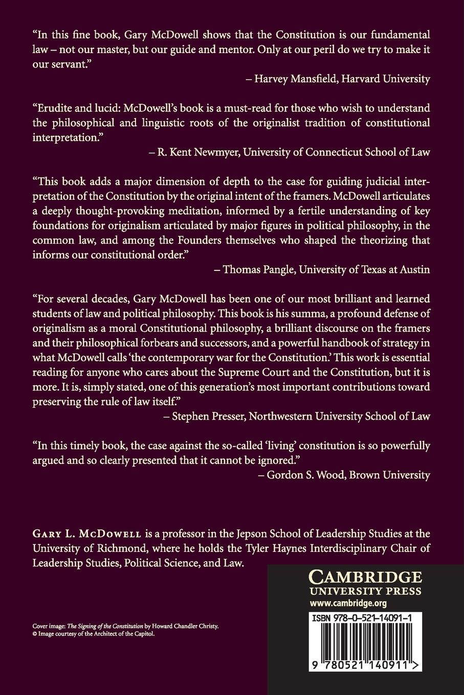 Rückseitencover The Language of Law and the Foundations of American Constitutionalism