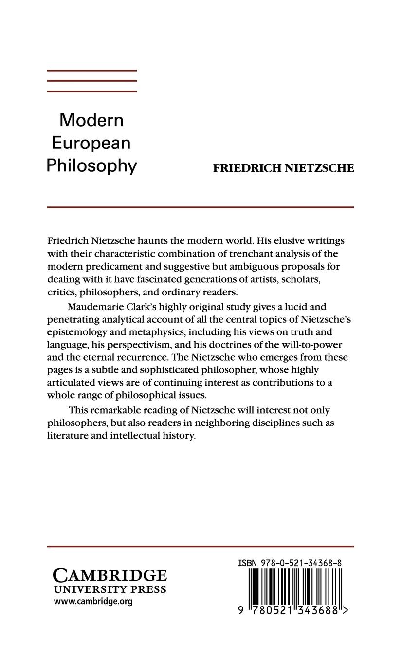 Rückseitencover Nietzsche on Truth and Philosophy