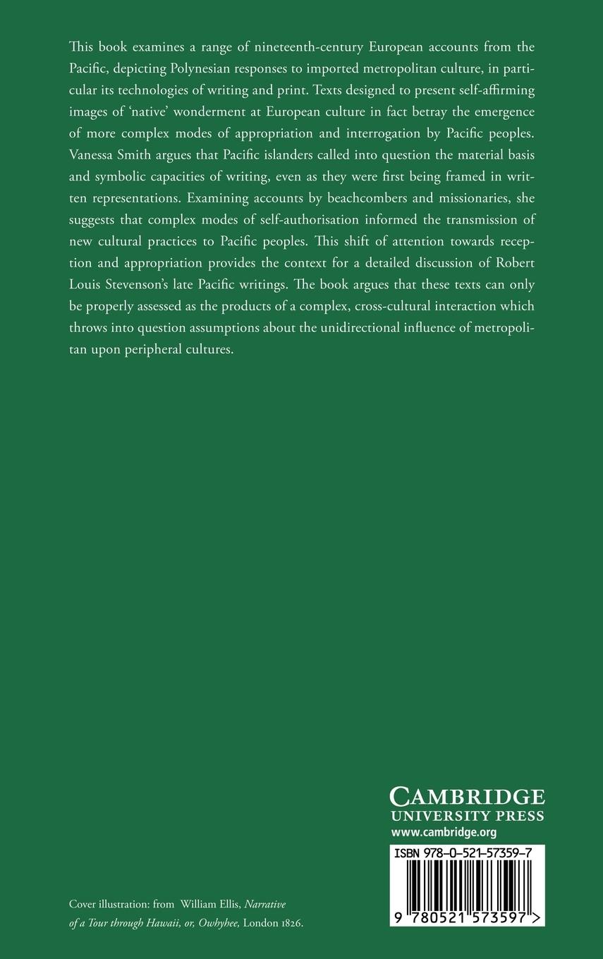 Rückseitencover Literary Culture and the Pacific