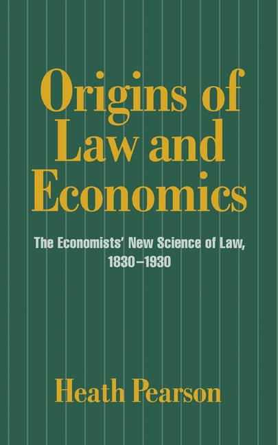 Vorderes Coverbild Origins of Law and Economics