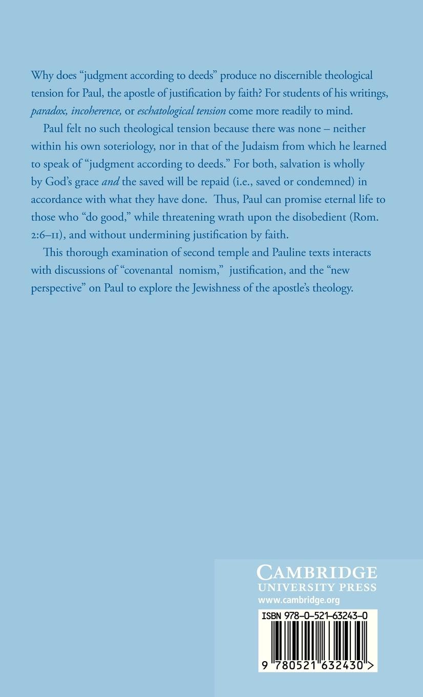 Rückseitencover Paul, Judaism, and Judgment According to Deeds