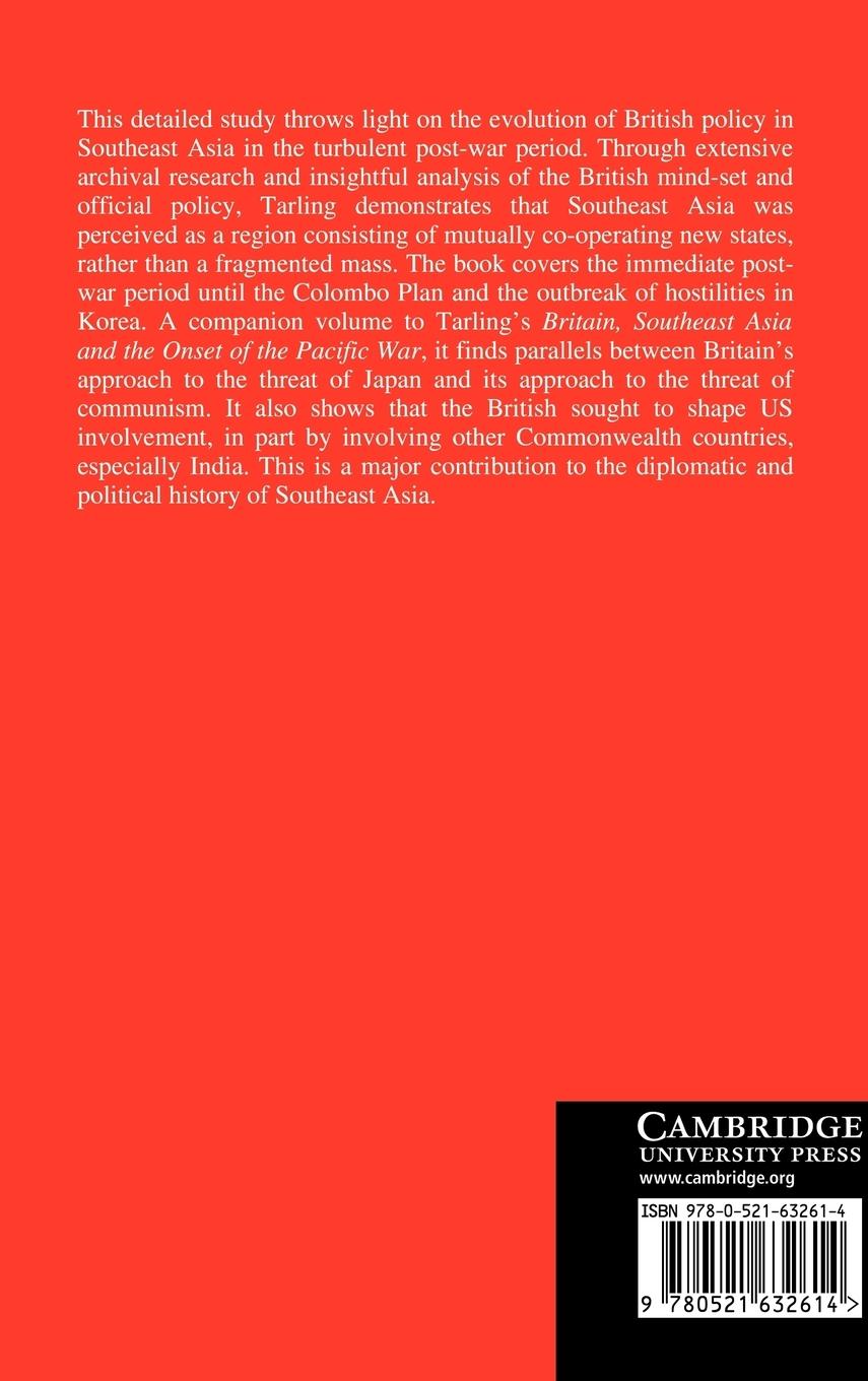 Rückseitencover Britain, Southeast Asia and the Onset of the Cold War, 1945 1950