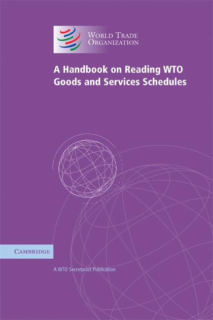 Vorderes Coverbild A Handbook on Reading WTO Goods and Services Schedules